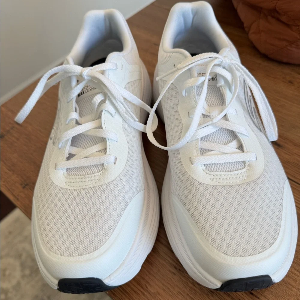 Skechers Women's White Max Cushioning Elite Sneakers - Picture 2 of 3